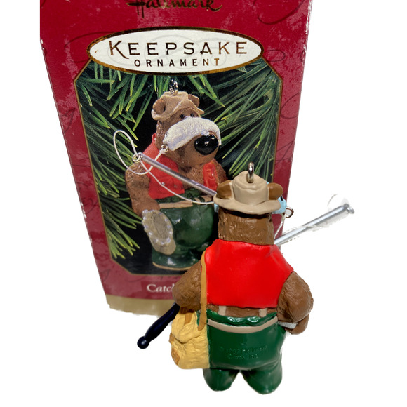 Hallmark Keepsake Christmas Ornament Fisherman Catch of the Day 1997 W/ Box - Picture 7 of 10